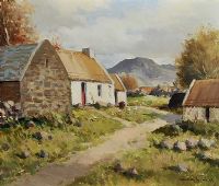 CONNEMARA COTTAGE by Maurice Canning Wilks ARHA RUA at Ross's Online Art Auctions