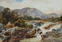 WATERFALL by Wycliffe Egginton RI RCA at Ross's Online Art Auctions