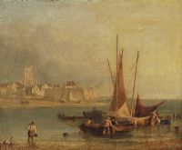 UNLOADING THE NETS by 19th Century English School at Ross's Online Art Auctions