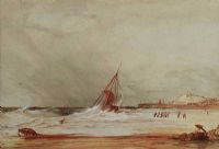 HAULING IN THE BOAT by Irish School at Ross's Online Art Auctions