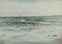 OFF TEIGNMOUTH, SOUTH DEVON by Wycliffe Egginton RI RCA at Ross's Online Art Auctions