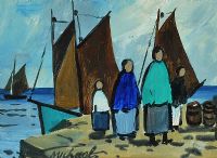 BOATS AFTER MARKEY by Michael McDade at Ross's Online Art Auctions