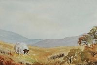 SHEEP GRAZING, DONEGAL by Irish School at Ross's Online Art Auctions