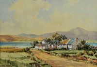 FARMSTEAD, DONEGAL by Frank Murphy at Ross's Online Art Auctions
