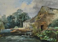 ROWSLEY MILL by Edmund Morison Wimperis RI at Ross's Online Art Auctions