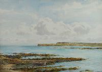 THE GIANT'S CAUSEWAY AND PORTBALLINTRAE, CO. ANTRIM by Frank Egginton RCA FIAL at Ross's Online Art Auctions