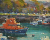 HOWTH HARBOUR by Norman Teeling at Ross's Online Art Auctions