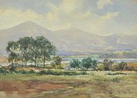 COTTAGE & LANDSCAPE by Frank Murphy at Ross's Online Art Auctions