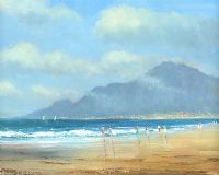 THE MOUNTAINS OF MOURNE, NEWCASTLE by Norman J. McCaig at Ross's Online Art Auctions