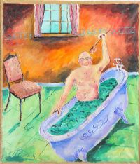 BERTIE'S BATH by Trevor Brown at Ross's Online Art Auctions