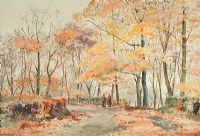 AUTUMN LANE by Frank Egginton RCA FIAL at Ross's Online Art Auctions