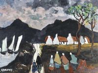 IN THE FIELD by Robert Dunleavey at Ross's Online Art Auctions
