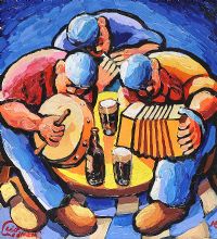 MUSIC CIRCLE by Leo Casement at Ross's Online Art Auctions