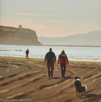 WALKING THE DOG, CASTLEROCK by Gregory Moore at Ross's Online Art Auctions