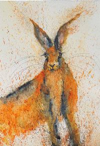 SEATED HARE by Audrey Smyth at Ross's Online Art Auctions