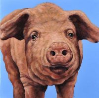THE DAY THE PIG STOOD STILL by Paul Bell at Ross's Online Art Auctions