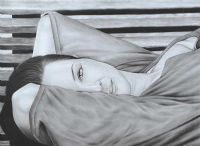 GIRL LYING DOWN by Irish School at Ross's Online Art Auctions