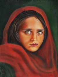 AFGHAN GIRL by Pam Houston at Ross's Online Art Auctions