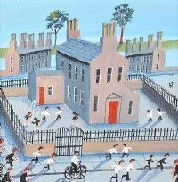 THE OLD SCHOOL YARD by John Ormsby at Ross's Online Art Auctions