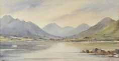 CULLIN HILLS, ISLE OF SKYE by Tom Kerr at Ross's Online Art Auctions