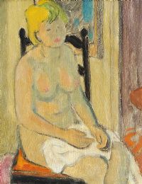 SEATED NUDE STUDY by Andr Dupin at Ross's Online Art Auctions