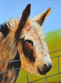 DONKEY by Ronald Keefer at Ross's Online Art Auctions