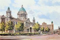 CITY HALL, BELFAST by Colin Gibson at Ross's Online Art Auctions