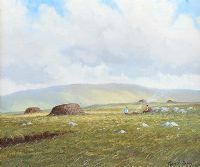 TAKING A REST, THE ANTRIM HILLS by Manson Blair UWS at Ross's Online Art Auctions