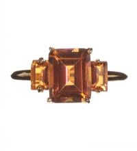 STERLING SILVER GILT AND TWILIGHT MYSTIC TOPAZ RING at Ross's Online Art Auctions