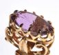 9CT PIERCED GOLD FOB WITH AMETHYST STONE IN CLAW SETTING at Ross's Online Art Auctions