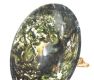 MOSS AGATE SWEETHEART DISH ON 18CT GOLD STAND at Ross's Online Art Auctions