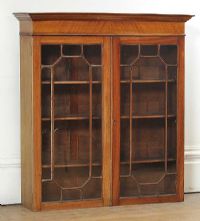 19TH CENTURY MAHOGANY BOOKCASE TOP at Ross's Online Art Auctions
