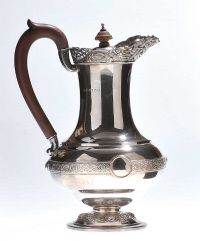 COFFEE POT WITH CELTIC PATTERN, BIRMINGHAM 1934 at Ross's Online Art Auctions