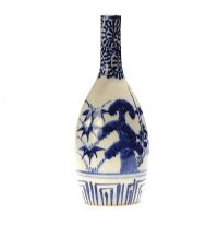 CHINESE BLUE & WHITE NARROW NECK VASE at Ross's Online Art Auctions