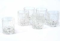 SIX CRYSTAL TUMBLERS at Ross's Online Art Auctions