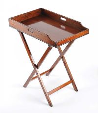 VICTORIAN MAHOGANY BUTLER'S TRAY ON STAND at Ross's Online Art Auctions