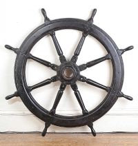 VICTORIAN SHIP'S WHEEL at Ross's Online Art Auctions