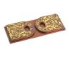 VICTORIAN MAHOGANY & BRASS BOOKSLIDE at Ross's Online Art Auctions