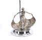 ART DECO CHROME TABLE LAMP WITH GLOBE SHADE at Ross's Online Art Auctions