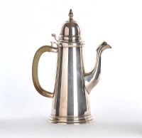 IRISH SILVER COFFEE POT at Ross's Online Art Auctions