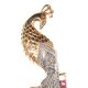 18CT GOLD PEACOCK BROOCH at Ross's Online Art Auctions