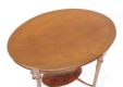 OVAL MAHOGANY OCCASIONAL TABLE at Ross's Online Art Auctions