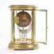 VICTORIAN OVAL BRASS MANTLE CLOCK at Ross's Online Art Auctions