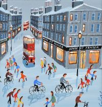 WINTER SHOPPING by John Ormsby at Ross's Online Art Auctions