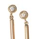 PAIR OF 9CT YELLOW GOLD BAR DROP EARRINGS at Ross's Online Art Auctions