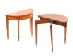 PAIR OF DEMI LUNE CARD TABLES at Ross's Online Art Auctions