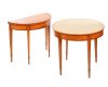 PAIR OF DEMI LUNE CARD TABLES at Ross's Online Art Auctions