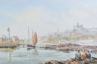 INNER HARBOUR, ARDGLASS by Hamilton Sloan at Ross's Online Art Auctions