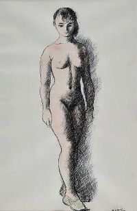 FEMALE NUDE STUDY by Daniel O'Neill at Ross's Online Art Auctions