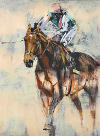 FRANKEL'S LAST RACE by Con Campbell at Ross's Online Art Auctions